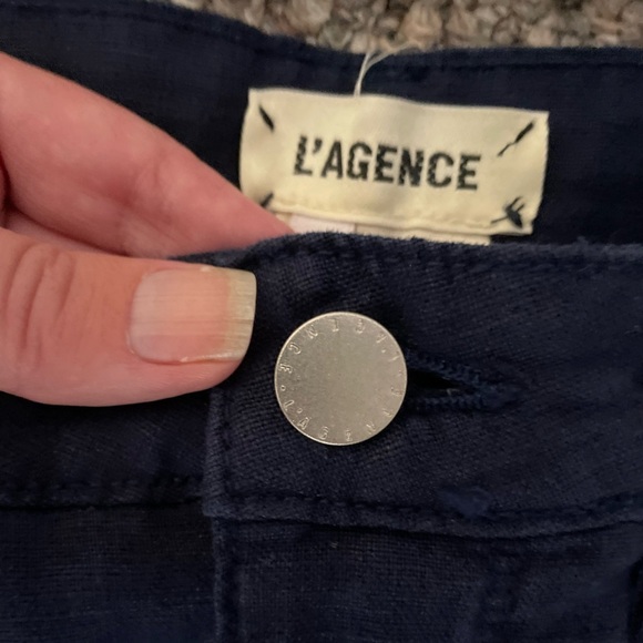 L'AGENCE Deep Navy Buttoned Garment - Picture 4 of 6
